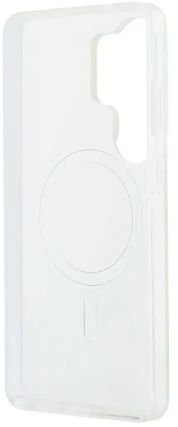 Karl Lagerfeld IML K&CH „Peekaboo“ logotipo magnetinis dėklas, skirtas „iPhone“ „Samsung Galaxy S26 Ultra“, baltas
