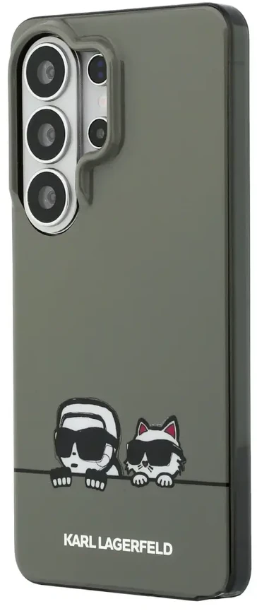 Karl Lagerfeld IML K&CH „Peekaboo“ logotipo magnetinis dėklas, skirtas „iPhone“, „Samsung Galaxy S26 Ultra“, juodas