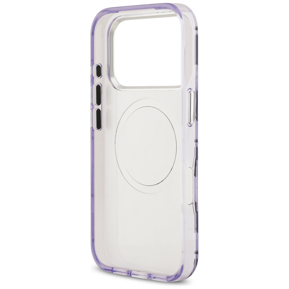 Karl Lagerfeld IML KL Monogram MagSafe dėklas skirtas Apple iPhone 17 Pro Max Violetinė