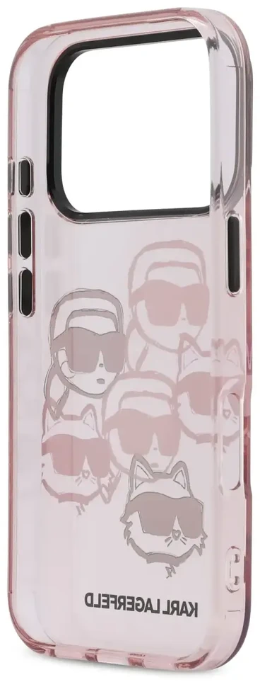 Karl Lagerfeld IML Multi K&CH dėklas telefonui iPhone 17 Pro rožinis
