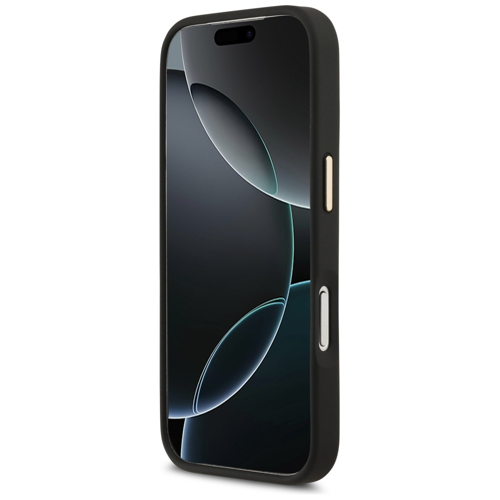 Karl Lagerfeld Karl Script Logo dėklas skirtas Apple iPhone 17 Pro juodos spalvos