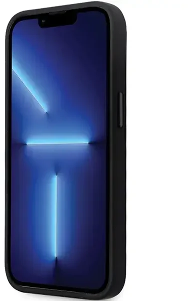 Karl Lagerfeld KLHCP13LSMHCNPK silikoninis telefono dėklas su metaliniu kaiščiu iPhone 13 Pro | iPhone 13, juodas