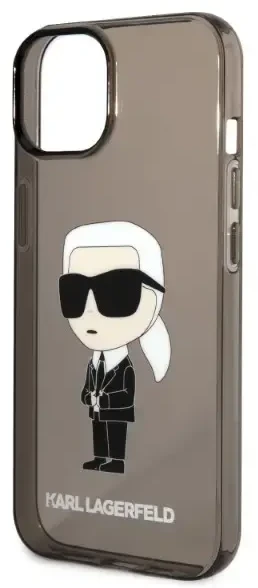 Dėklas Karl Lagerfeld KLHCP14MHNIKTCK IPHONE 14 PLUS / 15 PLUS 6.7 "Juodas / Juodas HARDCASE IKONIK Karl Lagerfeld