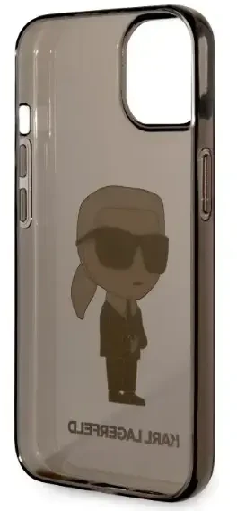Dėklas Karl Lagerfeld KLHCP14MHNIKTCK IPHONE 14 PLUS / 15 PLUS 6.7 "Juodas / Juodas HARDCASE IKONIK Karl Lagerfeld