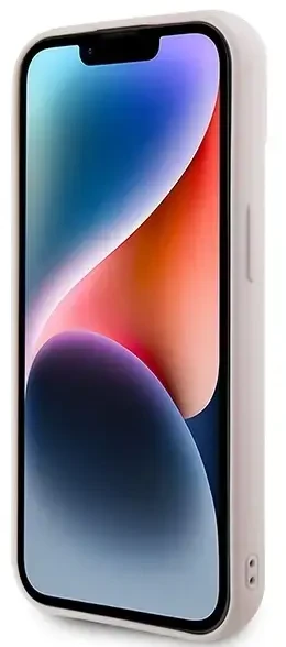 Karl Lagerfeld dėklas, skirtas iPhone 15 Plus 6,7 KLHCP15M3DMBKCP rožinės spalvos HC 3D Logo Glitter