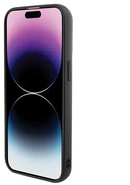 Dėklas Karl Lagerfeld KLHCP15S3DMKRLK 3D guminis telefono su daugybe logotipų sąvartėlis iPhone 15 juodas