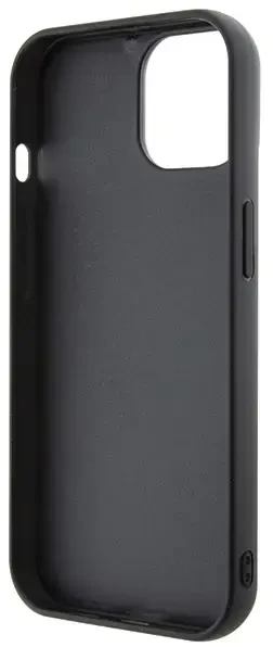 Dėklas Karl Lagerfeld KLHCP15S3DMKRLK 3D guminis telefono su daugybe logotipų sąvartėlis iPhone 15 juodas