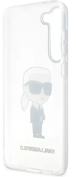 Karl Lagerfeld KLHCS23MHNIKTCT S23+ S916skaidrus kietas dėklas Ikonik Karl Lagerfeld