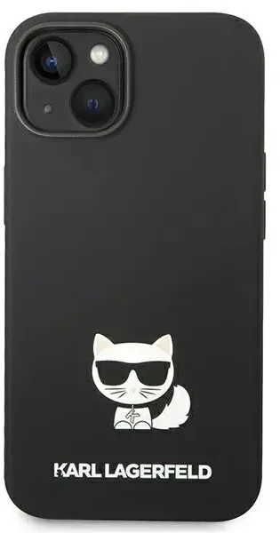 Karl Lagerfeld skysto silikono „Choupette“ dėklas, skirtas iPhone 14 Plus, juodas