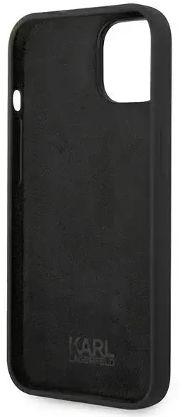 Karl Lagerfeld skysto silikono „Choupette“ dėklas, skirtas iPhone 14 Plus, juodas