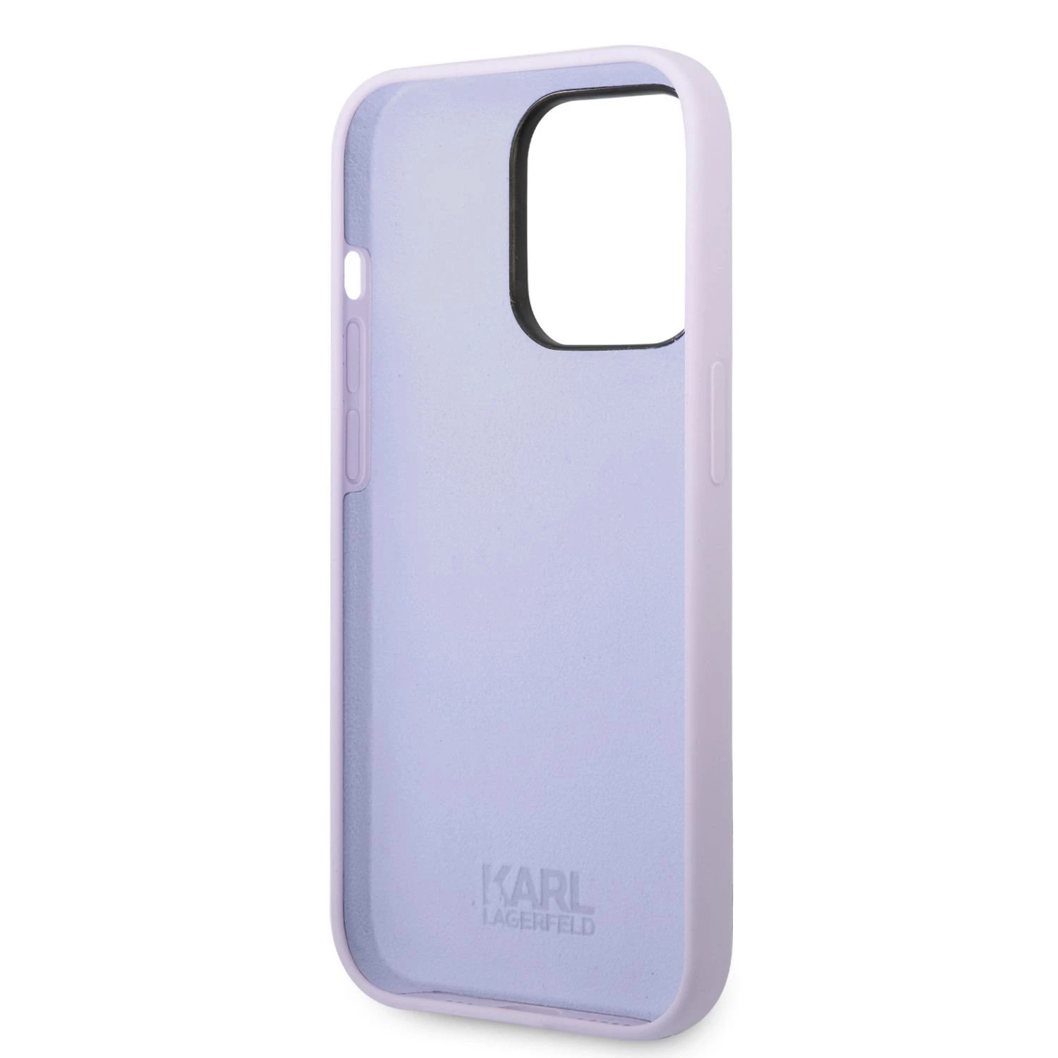 Karl Lagerfeld dėklas, skirtas iPhone 14 Pro Max 6,7 KLHCP14XSNIKBCU purpurinis kietas dėklas Silicone Ikonik