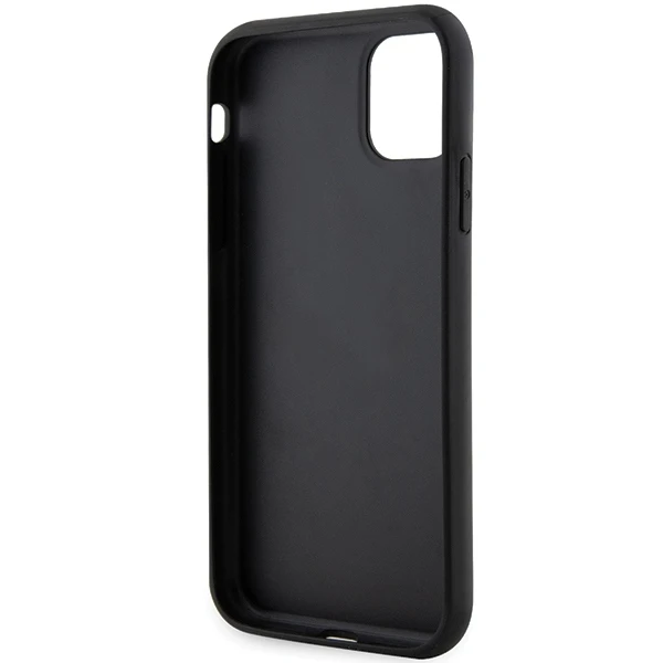 Karl Lagerfeld KLHCN61SANKCPK Apple iPhone 11 / Xr 6.1" dėklas telefonui juodos spalvos Saffiano Karl & Choupette