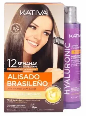 Kativa Profesional Alisado Brasileño Hyalurónico Lote 7 Piezas