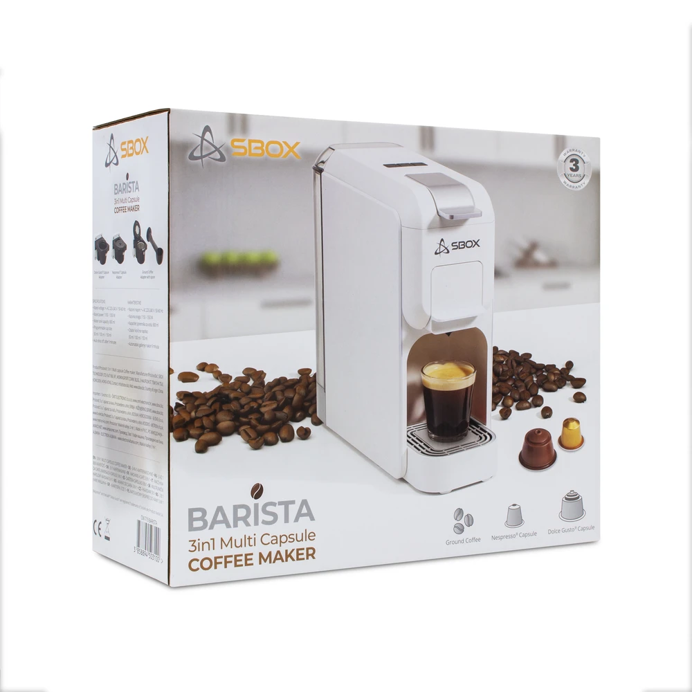 Kavos aparatas Sbox CM-719 Barista Baltas