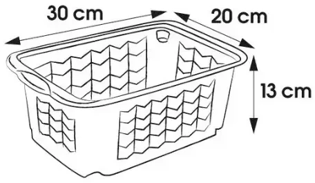 Keeeper Basket S 30x20x13cm Fritz transparent