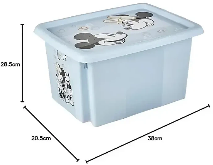 Keeeper *****LAIKYTOJO DĖŽĖ, SUKAMA, 15 L KAMBARYS Mickey Mėlynas 81503
