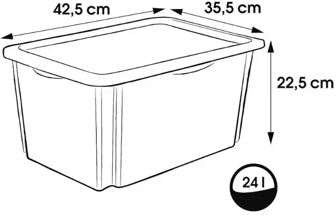 *****KEEEPER dėžė besisukanti 24L Mickey mėlynas 81527