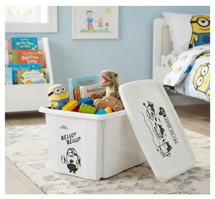 Paw Sc Laikymo dėžė su dangčiu 24L Karolina „Minions Bello“ 42.5x35.5x22.5cm baltas