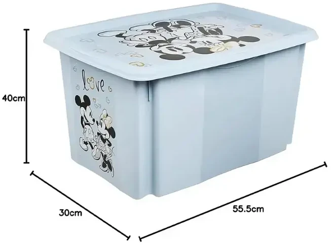 Keeeper *****LAIKYTOJO DĖŽĖ, SUKAMA, 45L KAMBARYS Mickey mėlynas 81176