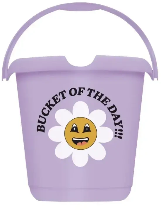 Lumarko Kibiras „Keeper Bucket“ 10 l Ilvie „Happy Flower“ Ø30x28cm violetinė