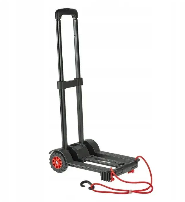 Keeeper lengvai sulankstomas transportavimo vežimėlis, kurio keliamoji galia iki 50 kg. Mick 34x24.5x93.5cm juodas