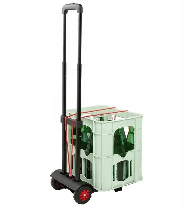 Keeeper lengvai sulankstomas transportavimo vežimėlis, kurio keliamoji galia iki 50 kg. Mick 34x24.5x93.5cm juodas