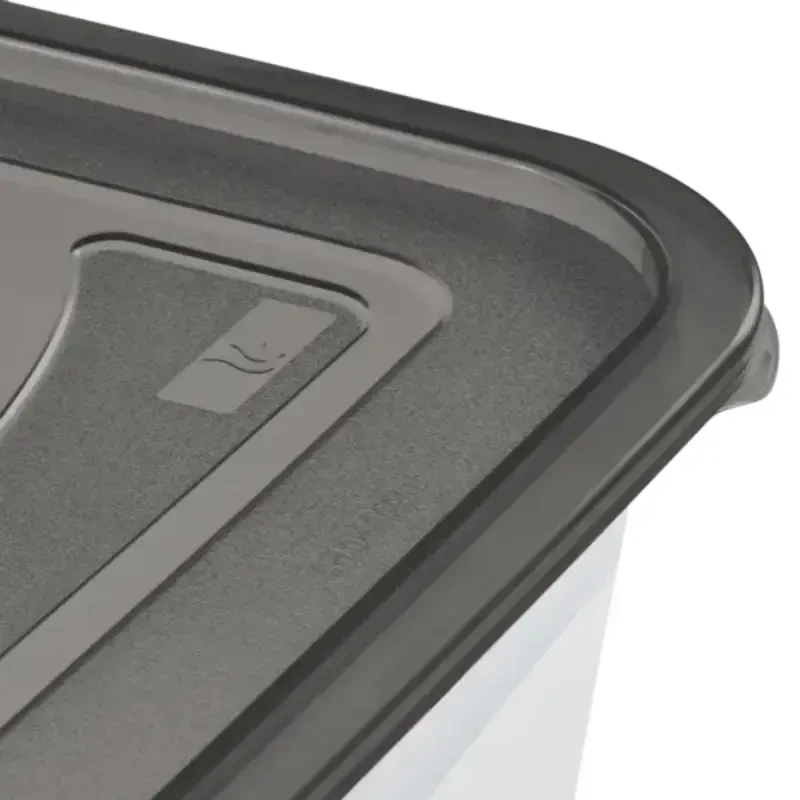 Stoneline Keeeper Food container set rectangular 3x1,25L Fredo "Fresh" transparent/crystal pilka
