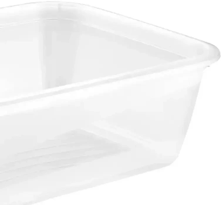 Stoneline Keeeper Food container set rectangular 3x1,25L Fredo "Fresh" transparent/light violetinė