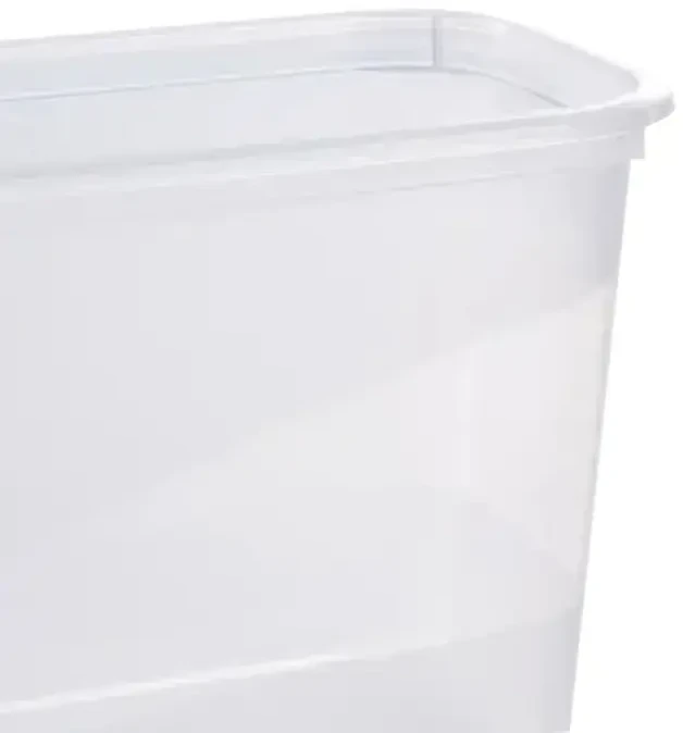 Stoneline Keeeper Food container set rectangular 3x1L Fredo "Fresh" transparent/light violetinė