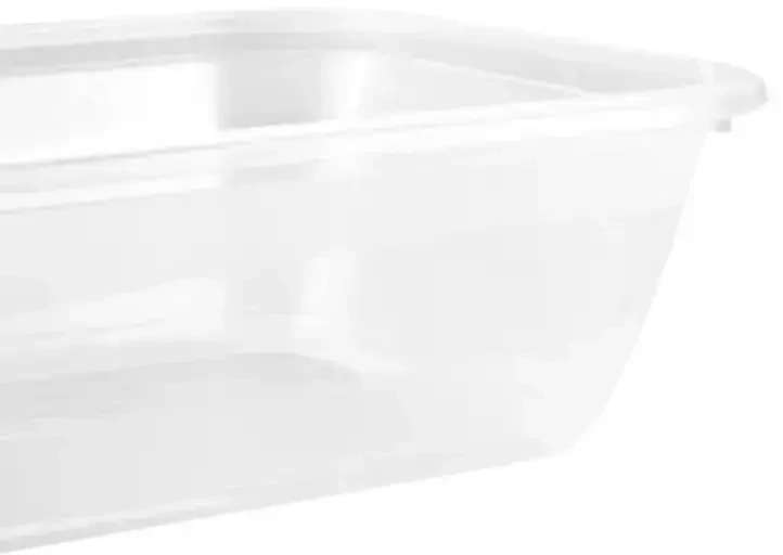 Stoneline Keeeper Food container set rectangular 3x2,4L Fredo "Fresh" transparent/light violetinė