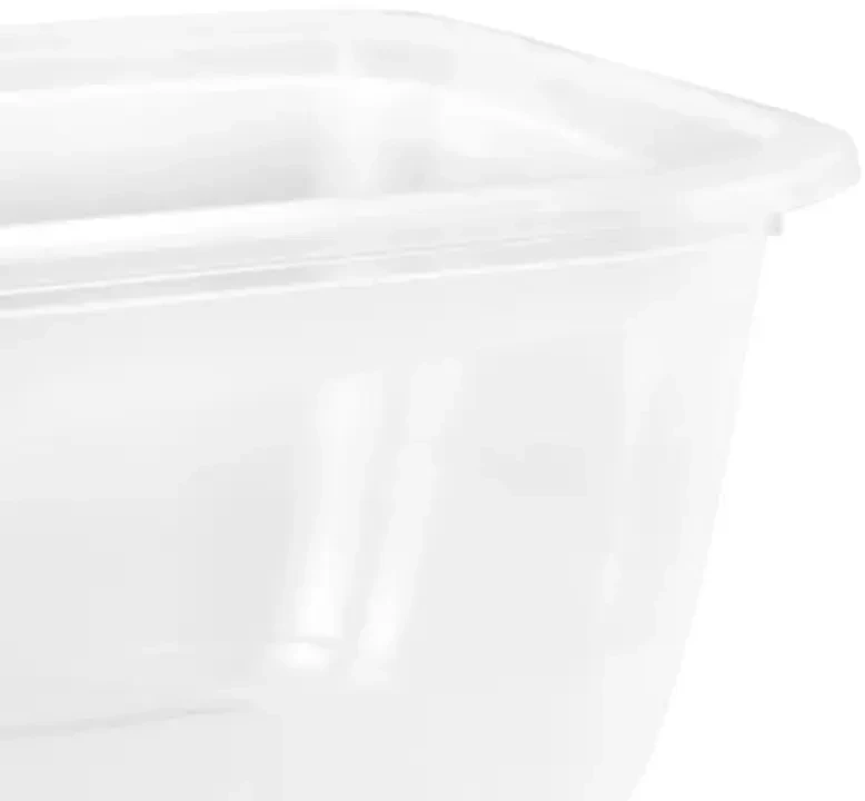 Keeeper Food container set rectangular 3x2,4L Fredo "Fresh" transparent/crystal pilka