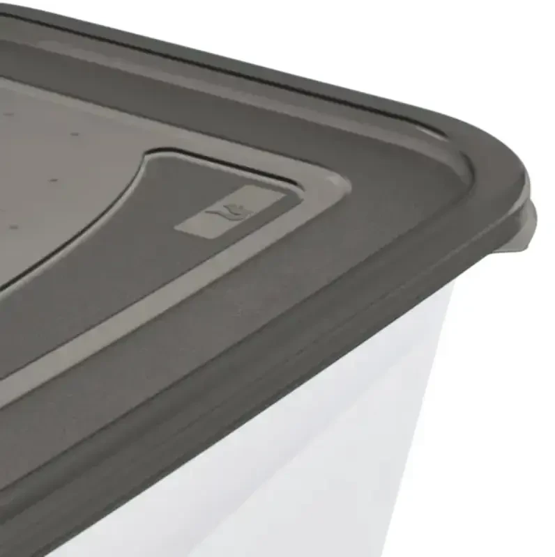 Stoneline Keeeper Food container set rectangular 4x0,75L Fredo "Fresh" transparent/crystal pilka