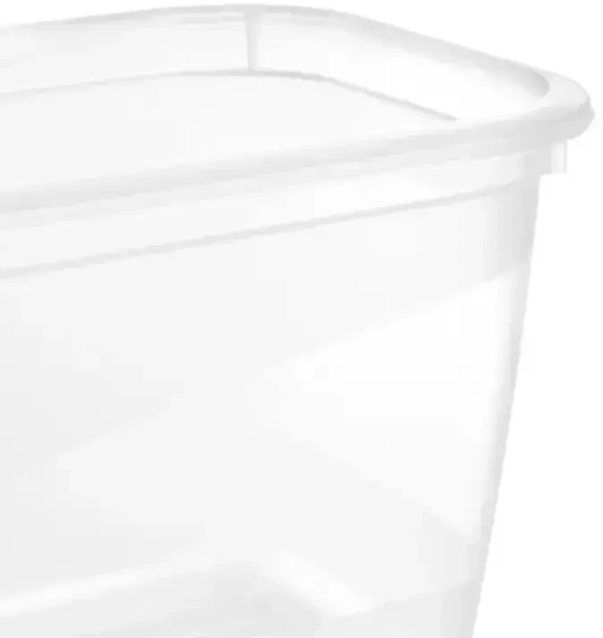 Keeeper Food container set rectangular 4x0,75L Fredo "Fresh" transparent/light violetinė