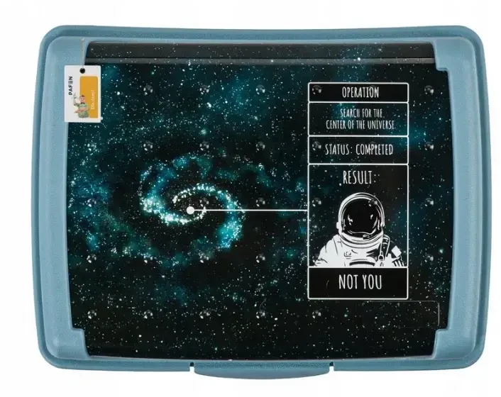 Mpl Power Keeeper maisto laikymo indelis su užspaudžiama dėžute midi 1 l Carla "Cosmos" 17x13x7cm mėlynas