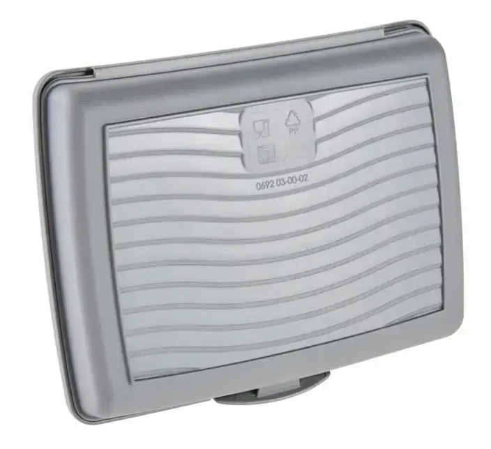 Mpl Power Keeeper maisto laikymo indelis su dekoratyvine spragtelėjimo formos dėžute, mini, 0,5 l, Carla „Monster“, 17 x 13 x 3,5 cm, pilka
