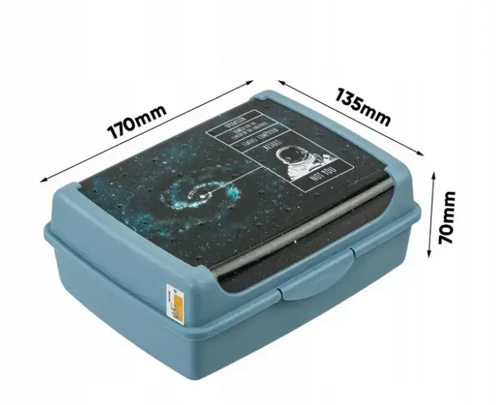 Mpl Power Keeeper maisto laikymo indelis su užspaudžiama dėžute midi 1 l Carla "Cosmos" 17x13x7cm mėlynas