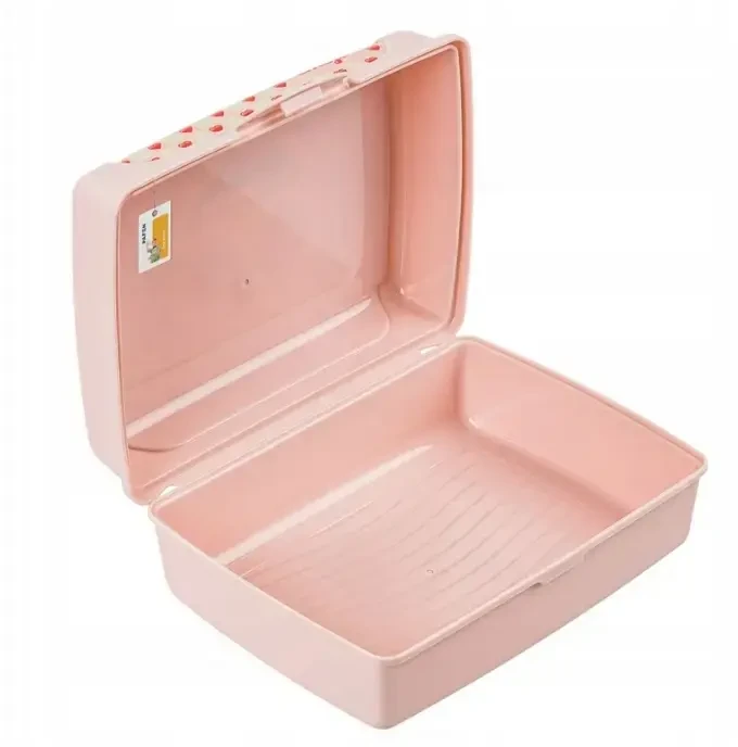Mpl Power Keeeper maisto laikymo indelis „deco-click-box midi“, 1 l, Carla, „Emoji Hearts“, 17 x 13 x 7 cm, rožinis