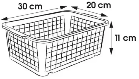 Keeeper Mini basket 30x20x11cm Fred transparent
