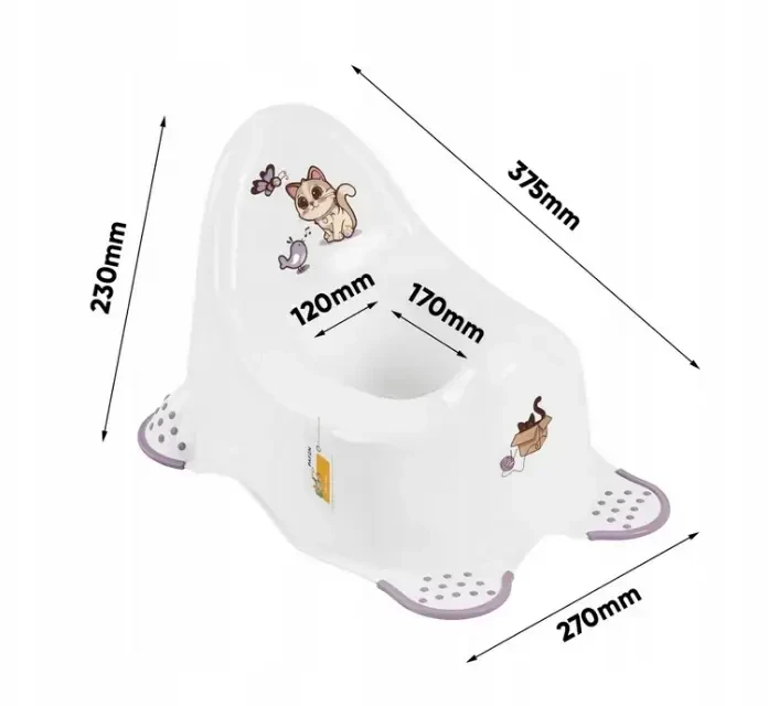 Keeeper Pot Adam “Cats” 38x27x23.5cm baltas