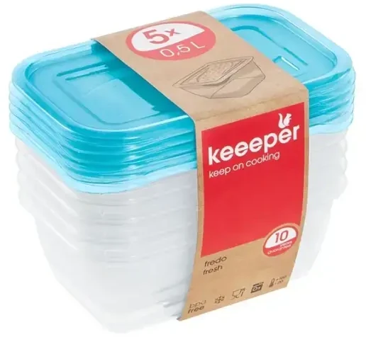 Keeeper Fredo Fresh konteinerių rinkinys OKT Keeper Set 5x0.5l 3067...