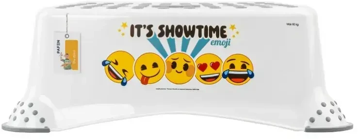 Keeeper laiptelio formos taburetė Tomek "Emoji Showtime" 40.5x28.5x14cm baltas