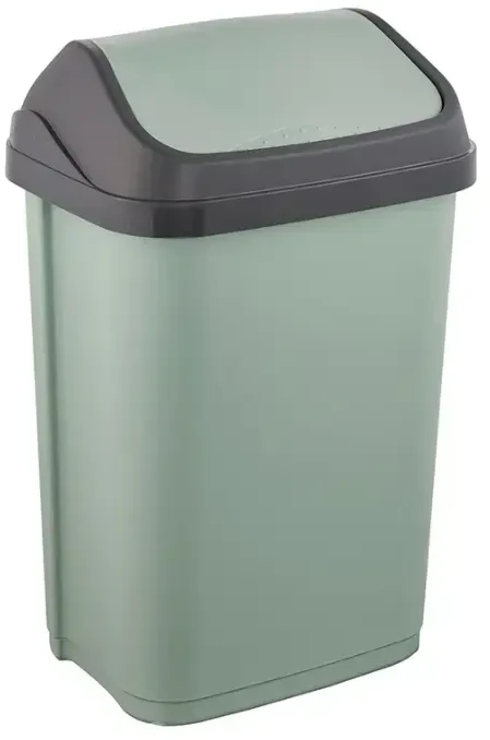 Keeeper atliekų kibiras su pasukamu dangčiu 10L Swantje 25,5x19x38cm žalias