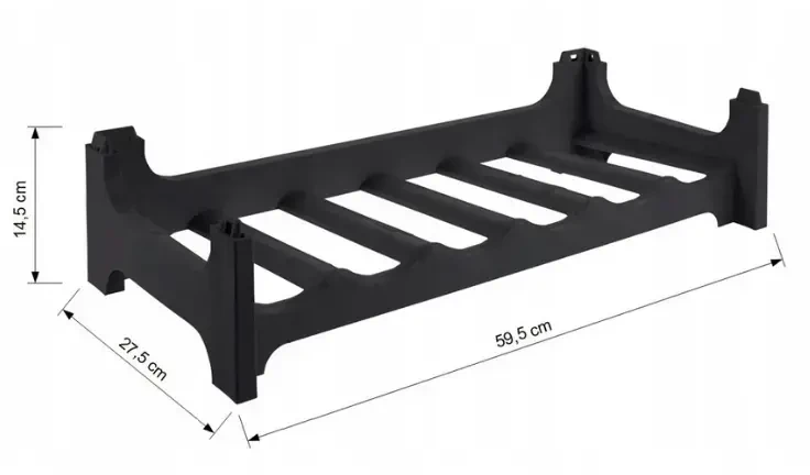 Songmics Keeeper Wine rack Rico for 6 bottles 60x28x14 cm juodas
