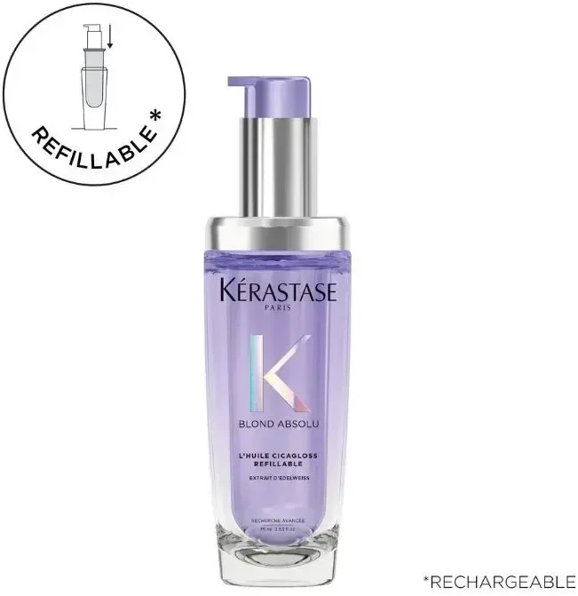 Kerastase Blond Absolu Cicagloss Hair Oil stiprinamasis aliejus šviesiems plaukams, 75 ml