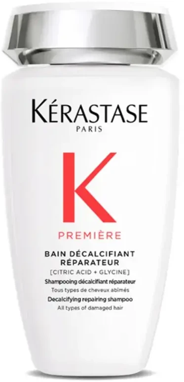 Kerastase Première Decalcifying Repairing Šampūnas kalkes šalinantis ir atkuriantis šampūnas pažeistiems plaukams, 250 ml