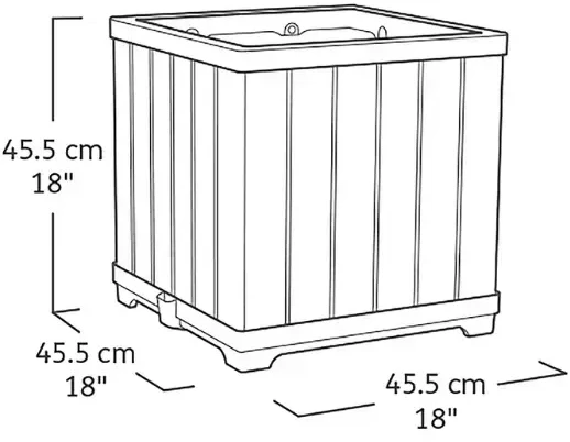 KETER 261031 garden planter walnut