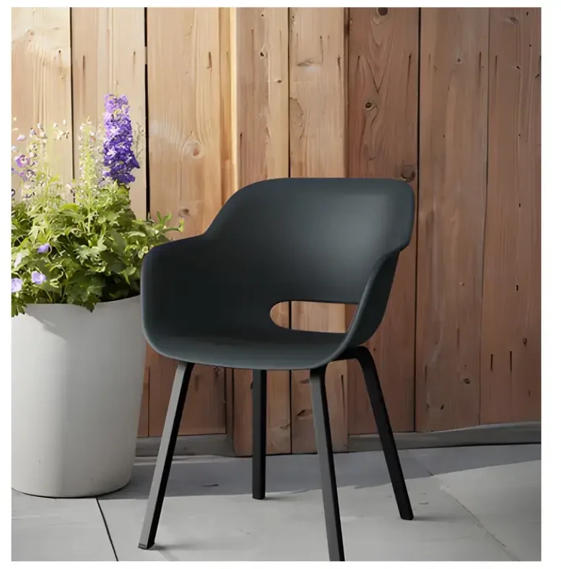 Garden4You Keter sodo kėdės, 2 vnt., Noa Cup pilkos