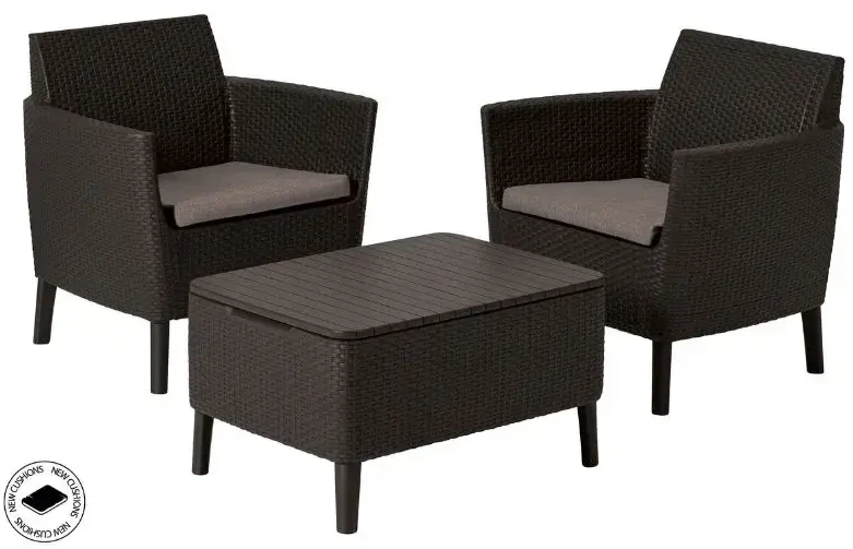 Keter Garden kėdės 2vnt. Salemo Duo ruda