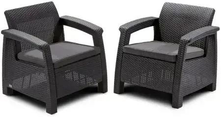 Lauko baldų komplektas Keter Corfu duo set