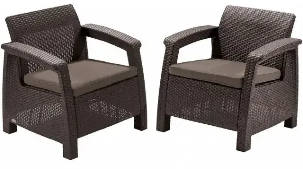 Lauko baldų komplektas Keter Corfu duo set